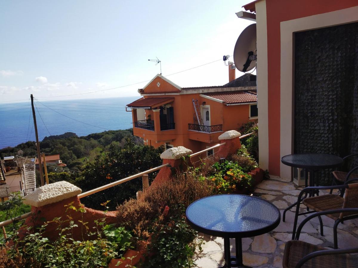 Traditional Panoramic Sea View House Lákones Zewnętrze zdjęcie