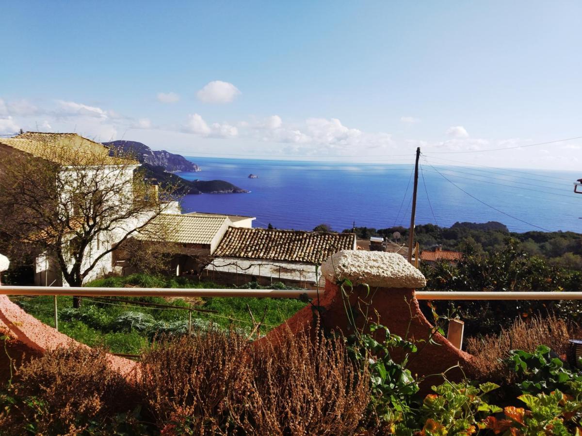 Traditional Panoramic Sea View House Lákones Zewnętrze zdjęcie