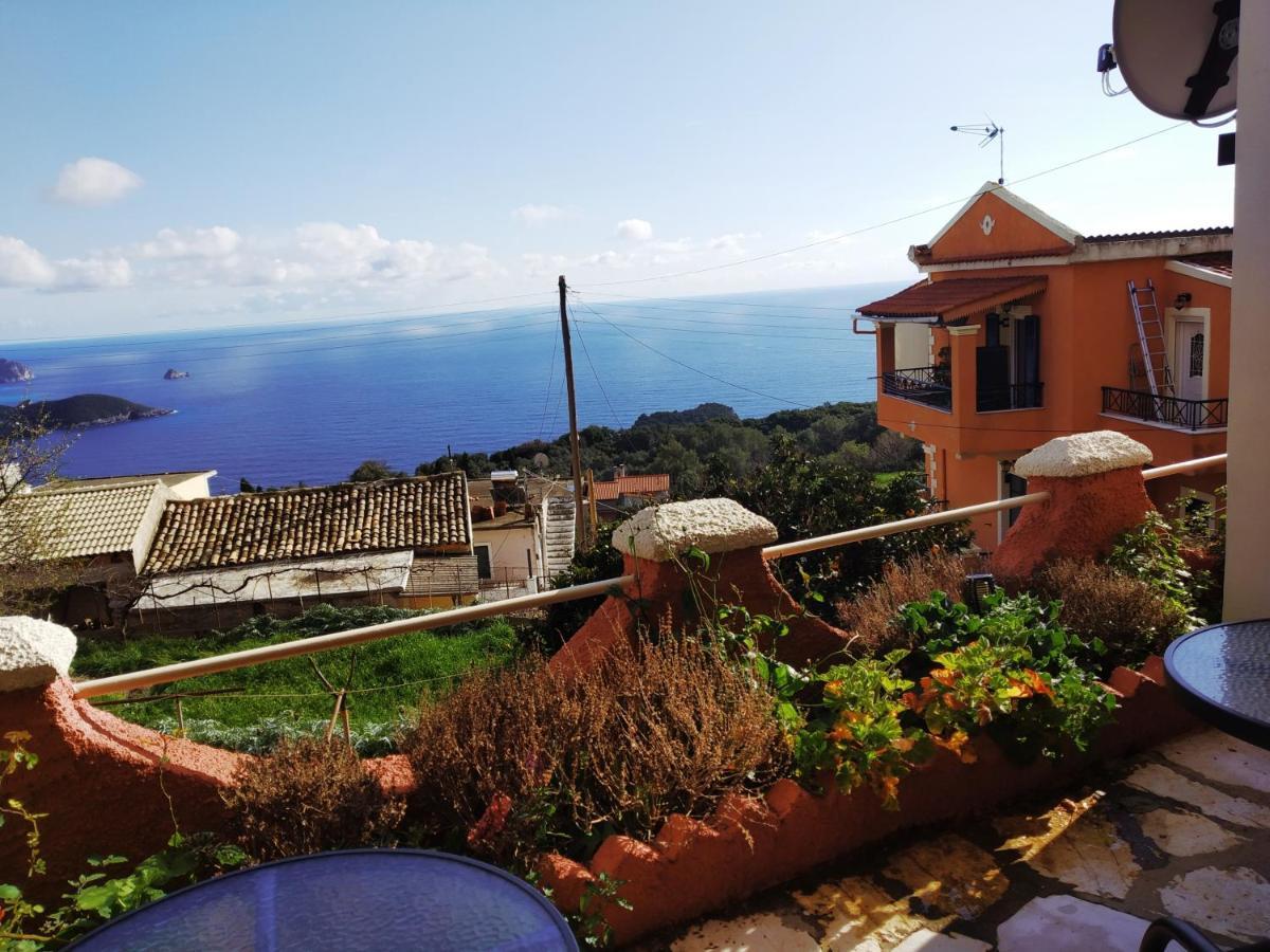 Traditional Panoramic Sea View House Lákones Zewnętrze zdjęcie