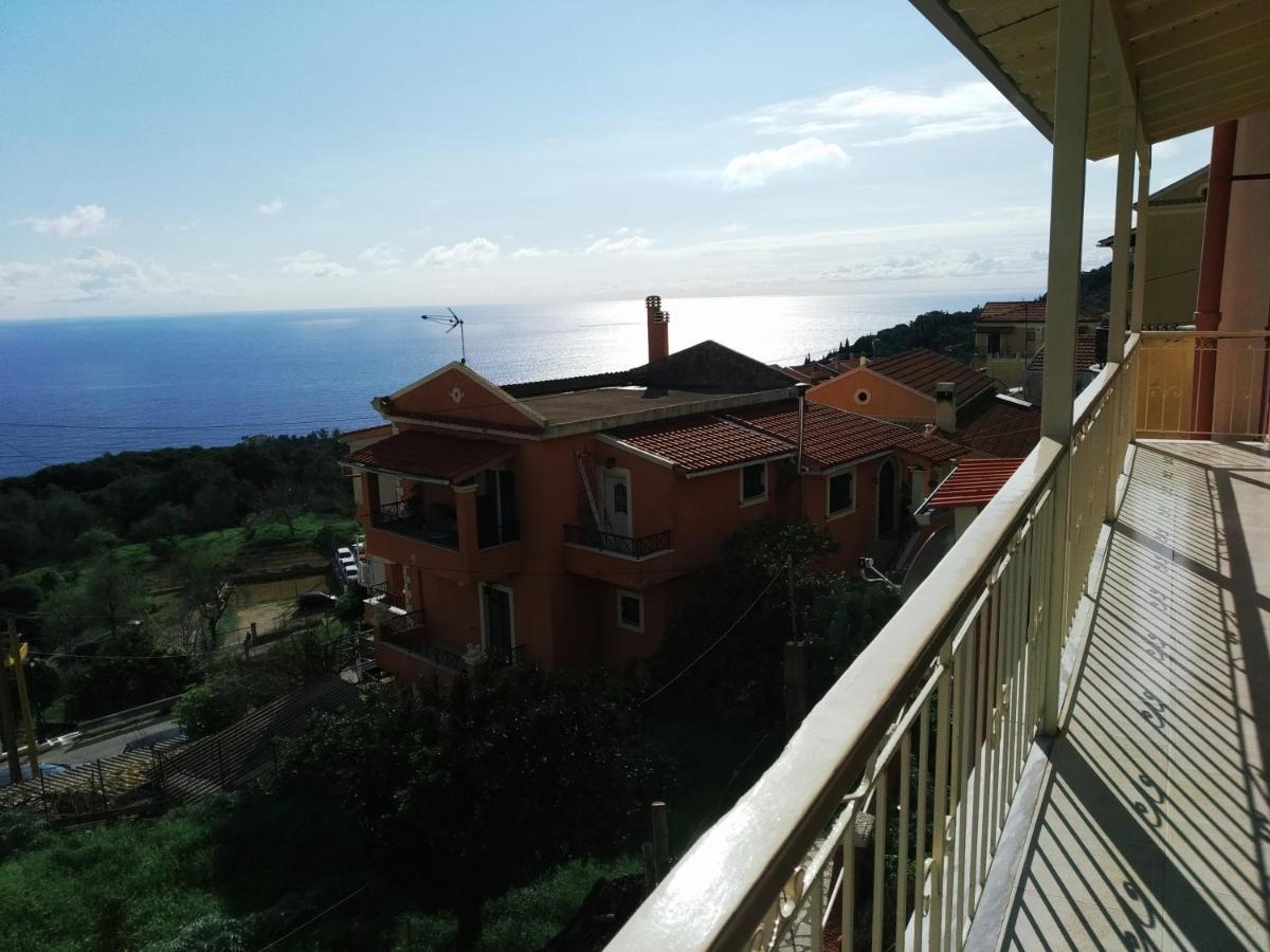 Traditional Panoramic Sea View House Lákones Zewnętrze zdjęcie