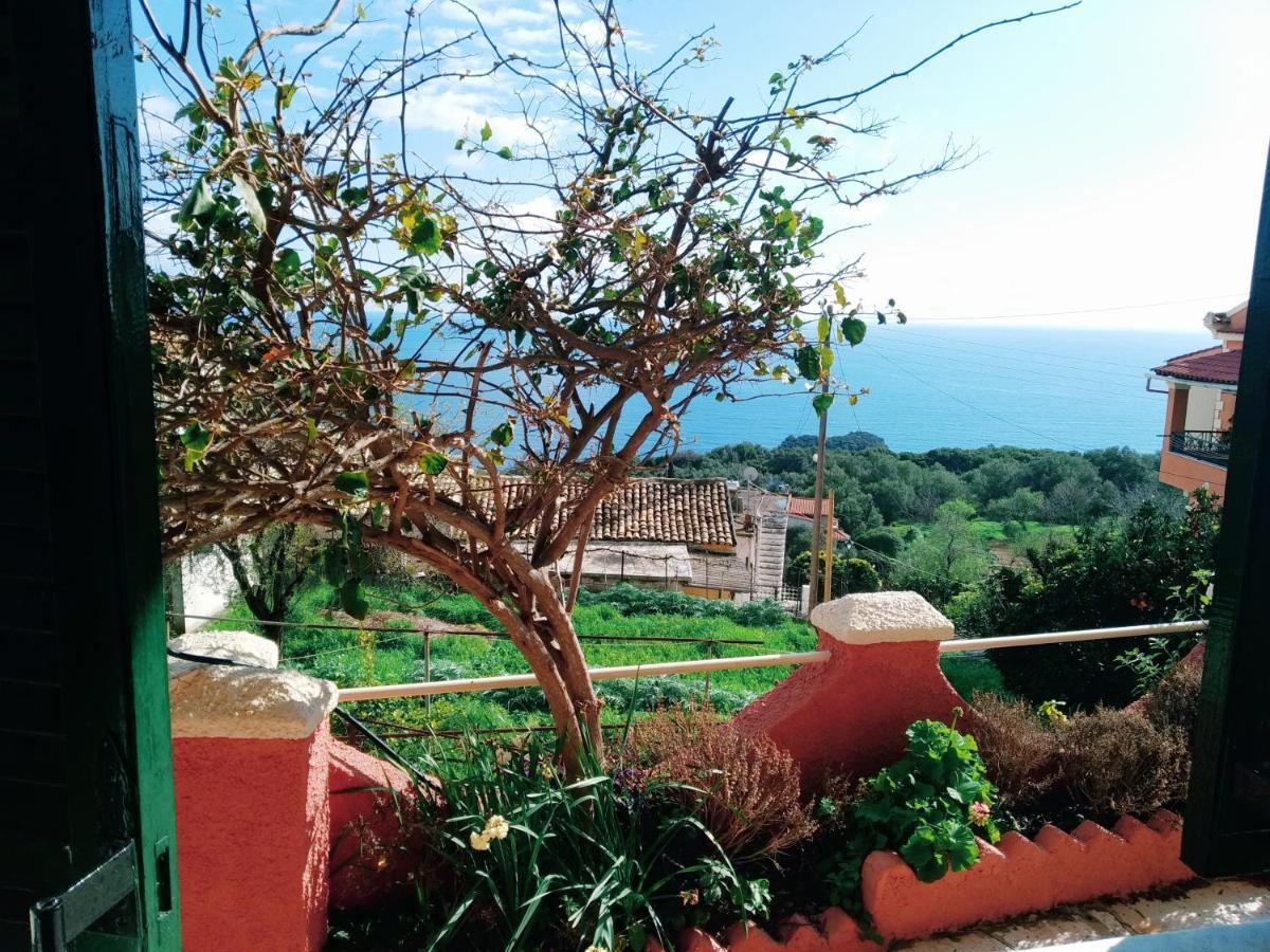 Traditional Panoramic Sea View House Lákones Zewnętrze zdjęcie