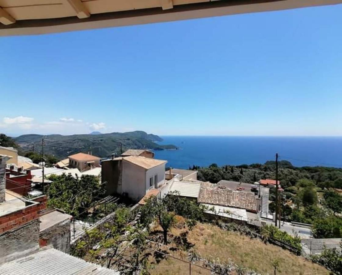 Traditional Panoramic Sea View House Lákones Zewnętrze zdjęcie