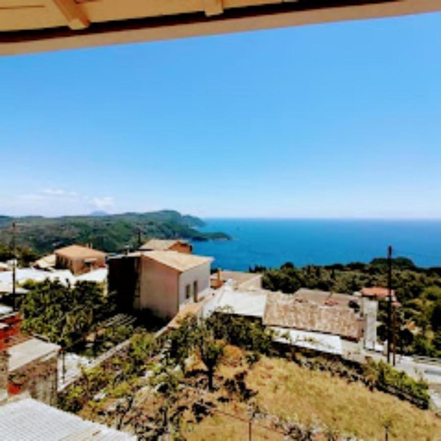 Traditional Panoramic Sea View House Lákones Zewnętrze zdjęcie