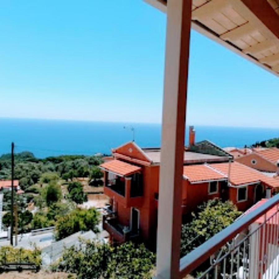 Traditional Panoramic Sea View House Lákones Zewnętrze zdjęcie